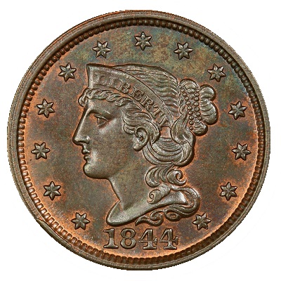 US 1844 Penny