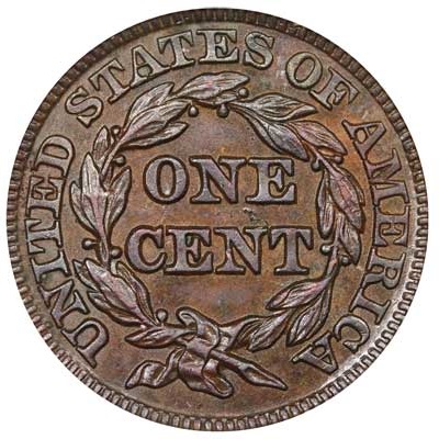  United States One Cent 1848 Value