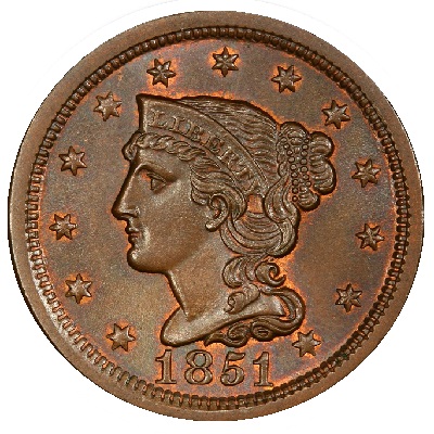 US 1851 Penny