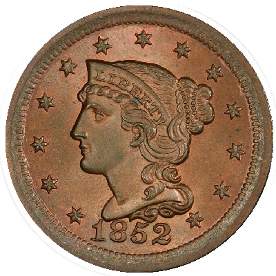 US 1852 Penny