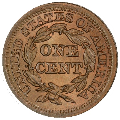  United States One Cent 1852 Value