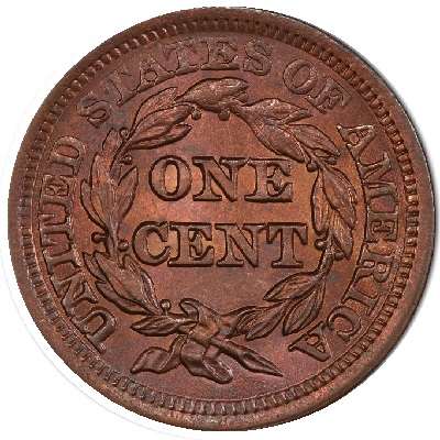  United States One Cent 1853 Value