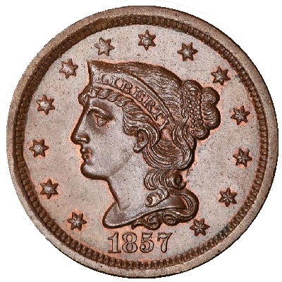One Cent 1857 Value
