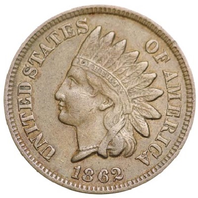 One Cent 1862 Value