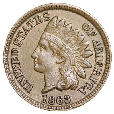 One Cent 1863 Value