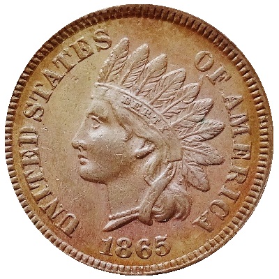 One Cent 1865 Value