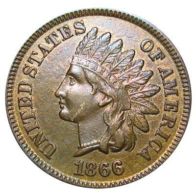 US 1866 Penny