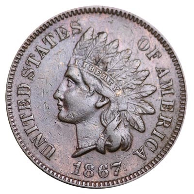 US 1867 Penny