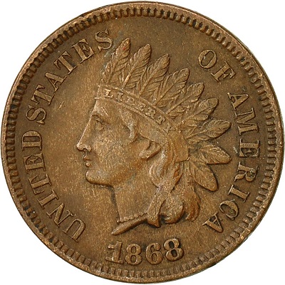  United States One Cent 1868 Value