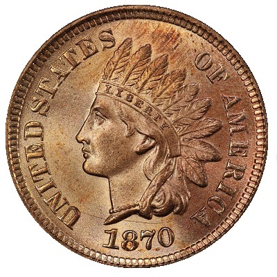 US 1870 Penny