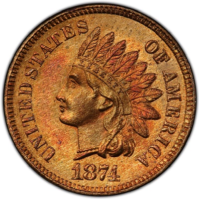 US 1874 Penny