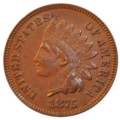 US 1875 Penny