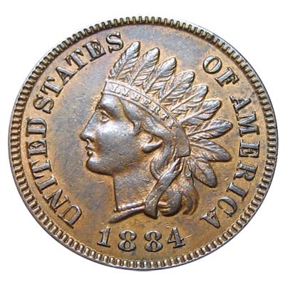 US 1884 Penny