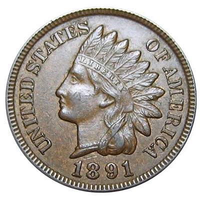 US 1891 Penny