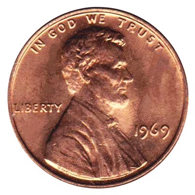 US 1969 Penny